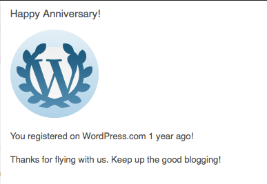 Happy Anniversary to ME!